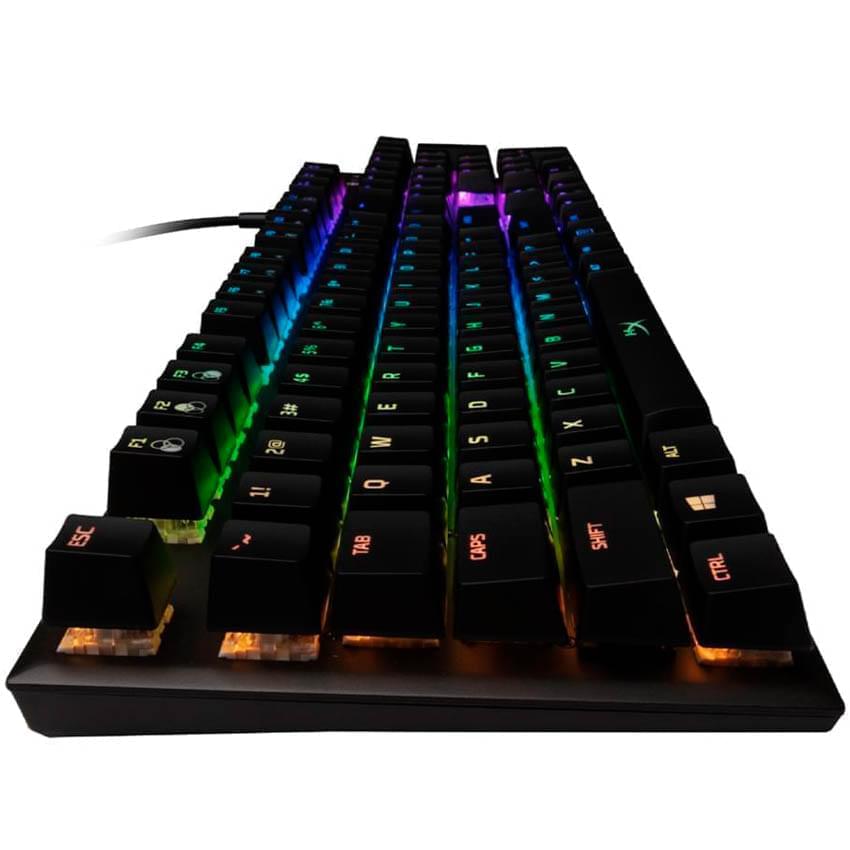 Teclado Mecanico Hyperx Alloy Fps Rgb Negro Switch Kailh Plateado